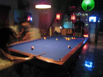 Photo: Playing pool