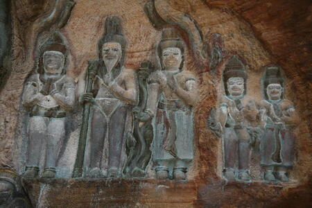 Photo: Hindu rock carvings