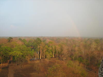 Photo: Faint rainbow