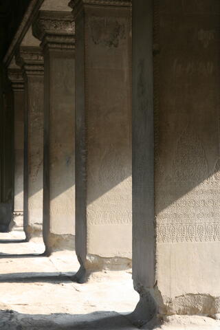 Inscribed pillars