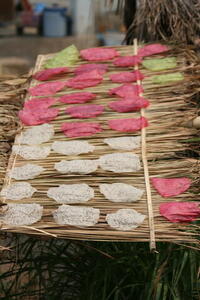 Photo: Rice paper drying