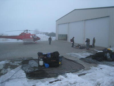 Photo: Gear at chopper pad