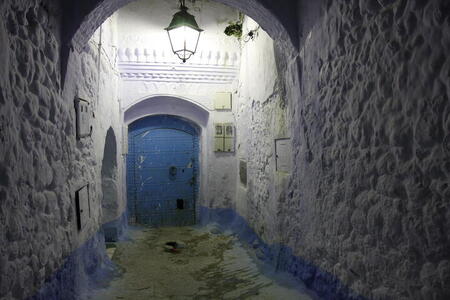 Photo: Chefchaouen at night