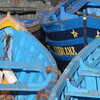 Photo: Blue boats