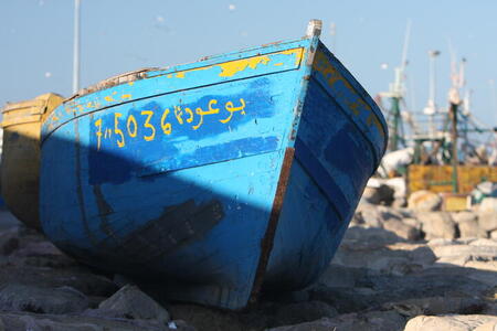 Photo: Blue boat